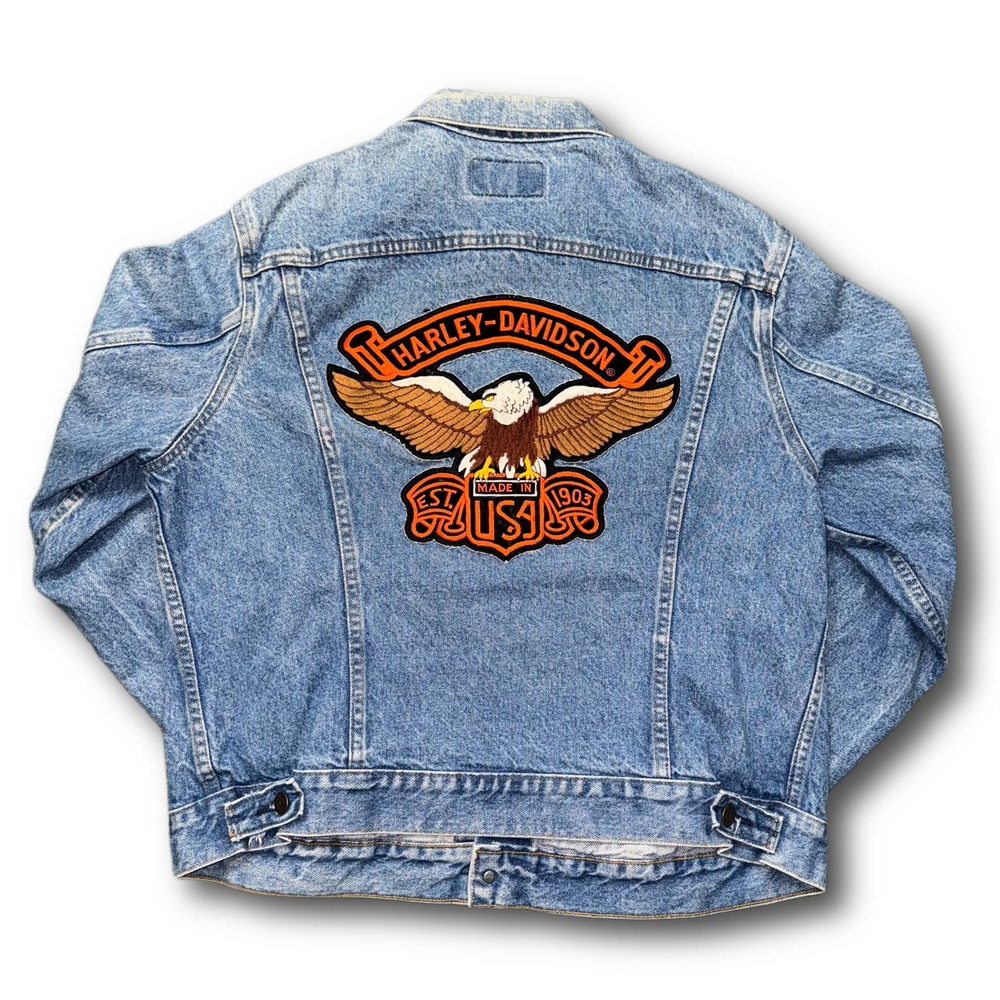 Harley Davidson x Levi’s 80s Vintage Blue Wash Denim Jacket